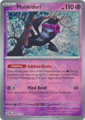 SV Prismatic Evolutions 044/131 Munkidori (MASTER BALL Pattern Holo)