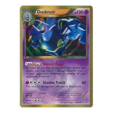 Plasma Blast 104/101 Dusknoir (Secret Rare)