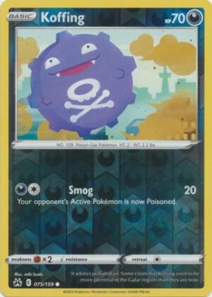 Crown Zenith 075/159 Koffing (Reverse Holo)