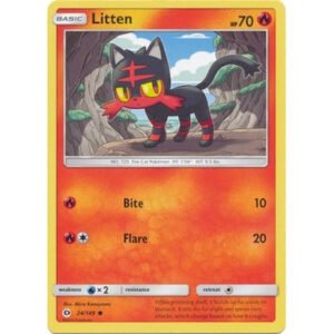 Sun and Moon (Base Set) 24/149 Litten (Non-Holo)