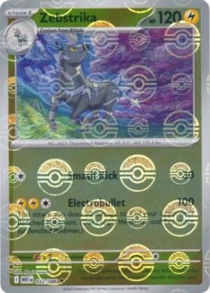 SV White Flare 032/086 Zebstrika (POKE BALL Reverse Holo)