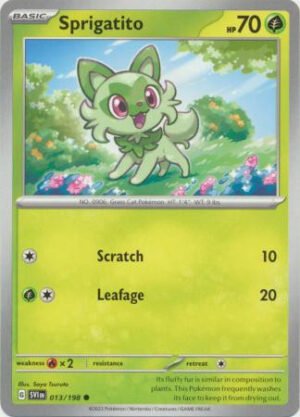 Scarlet & Violet (Base Set) 013/198 Sprigatito (Non-Holo)