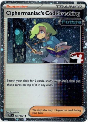 SV Temporal Forces 145/162 Ciphermaniac's Codebreaking (Prize Pack League Promo Cosmo Holo)