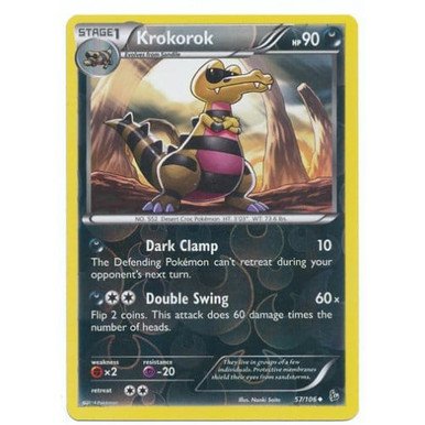 XY Flashfire 57/106 Krokorok (Reverse Holo)