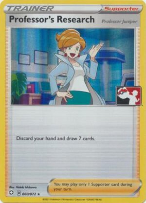 Shining Fates 060/072 Professor's Research [Juniper] (Prize Pack League Promo Holo)