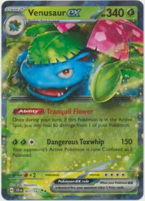 SV Stellar Crown 001/142 Venusaur ex (Half Art)