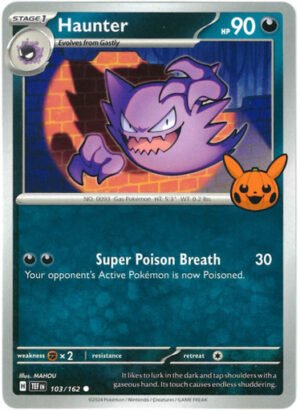 SV Temporal Forces 103/162 Haunter (Pikachu Pumpkin Stamp)