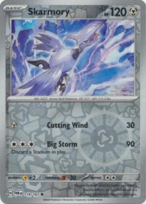 SV Twilight Masquerade 119/167 Skarmory (Reverse Holo)