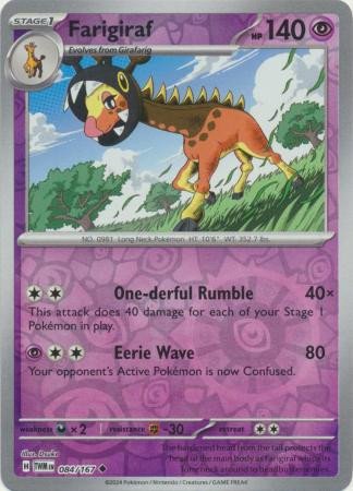 SV Twilight Masquerade 084/167 Farigiraf (Reverse Holo)