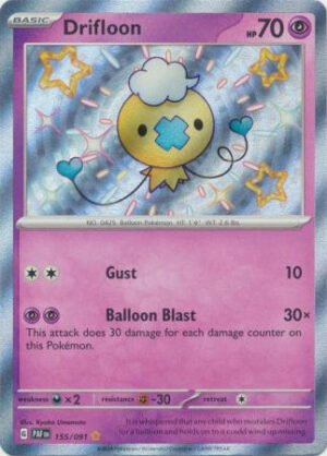 SV Paldean Fates 155/091 Drifloon (Holo Shiny)