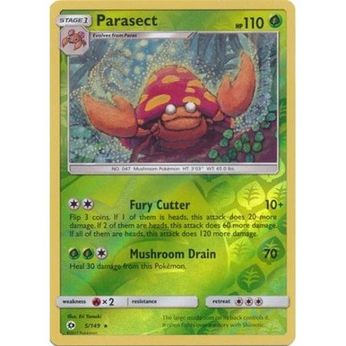 Sun and Moon (Base Set) 5/149 Parasect (Reverse Holo)