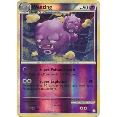 HeartGold & SoulSilver 34/123 Weezing (Reverse Holo)