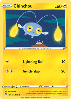 SWSH Silver Tempest 051/195 Chinchou