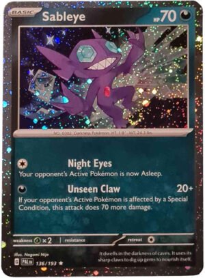 SV Paldea Evolved 136/193 Sableye (Cosmo Holo)