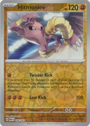 Scarlet & Violet 151 106/165 Hitmonlee (Reverse Holo)