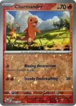 Scarlet & Violet 151 004/165 Charmander (Cosmo Holo Reverse Holo)