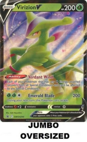 JUMBO Sword & Shield Promo SWSH295 Virizion V