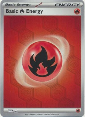 Scarlet & Violet SVE EN02 Basic Fire Energy (Pattern Reverse Holo)