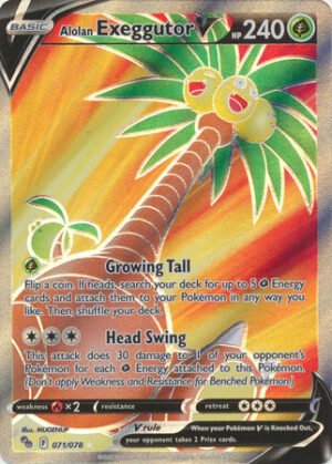 Pokemon GO 071/078 Alolan Exeggutor V (Full Art)