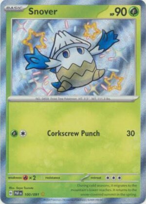 SV Paldean Fates 100/091 Snover (Holo Shiny)
