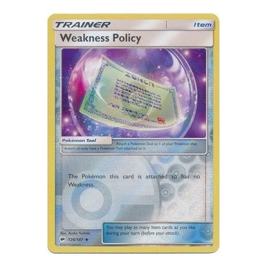 SM Burning Shadows 126/147 Weakness Policy (Reverse Holo)