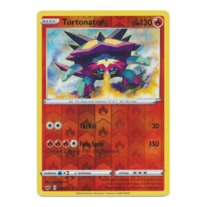Sword & Shield (Base) 029/202 Turtonator (Reverse Holo)