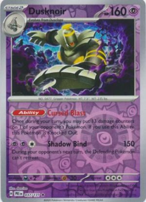 SV Prismatic Evolutions 037/131 Dusknoir (Reverse Holo)