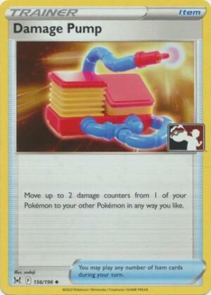 SWSH Lost Origin 156/196 Damage Pump (Prize Pack League Promo Cosmo Holo)