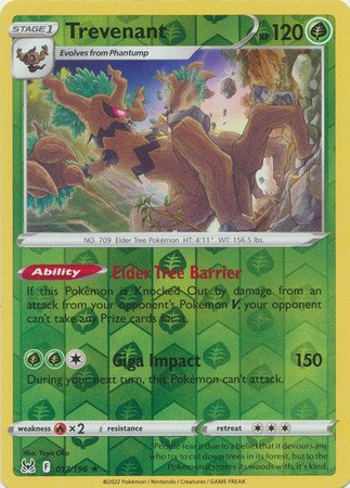 SWSH Lost Origin 017/196 Trevenant (Reverse Holo)
