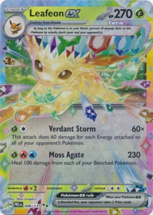 SV Prismatic Evolutions 006/131 Leafeon ex (Half Art)