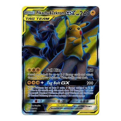 SM Team Up 162/181 Pikachu & Zekrom GX (Tag Team Full Art)