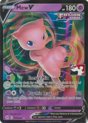 Fusion Strike 113/264 Mew V (Prize Pack League Promo)