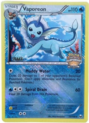 Dark Explorers 25/108 Vaporeon (REGIONAL League Promo STAFF)