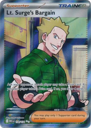 Mega Evolution 170/132 Lt. Surge's Bargain (Full Art)