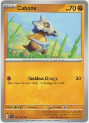 SV Stellar Crown 072/142 Cubone