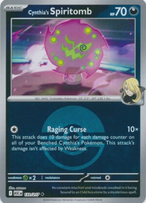 ME Ascended Heroes 133/217 Cynthia's Spiritomb (Reverse Holo BALL SYMBOL)