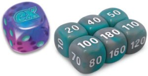 SV Journey Together Blue & Purple Sparkle Die w/ Light Blue (small) Dice