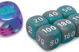SV Journey Together Blue & Purple Sparkle Die w/ Light Blue (small) Dice