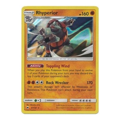 SM Burning Shadows 067/147 Rhyperior (Holo)