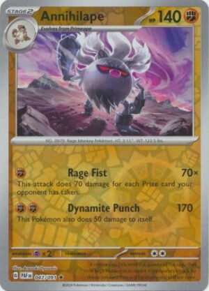 SV Paldean Fates 047/091 Annihilape (Reverse Holo)