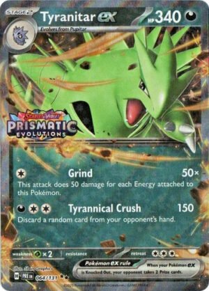 SV Prismatic Evolutions 064/131 Tyranitar ex (Prismatic Evolutions Stamp)
