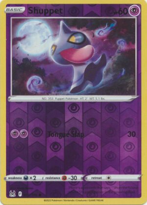SWSH Lost Origin 072/196 Shuppet (Reverse Holo)