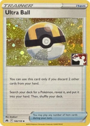 Crown Zenith 146/159 Ultra Ball (Prize Pack League Promo Cosmo Holo)