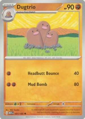 Scarlet & Violet 151 051/165 Dugtrio