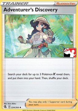 Fusion Strike 224/264 Adventurer's Discovery (Prize Pack League Promo Non-Holo)