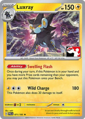 SV Paldea Evolved 071/193 Luxray (Prize Pack League Promo Non-Holo)