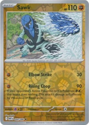 SV White Flare 049/086 Sawk (Reverse Holo)