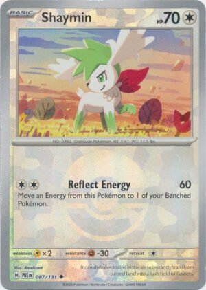 SV Prismatic Evolutions 087/131 Shaymin (POKE BALL Pattern Holo)