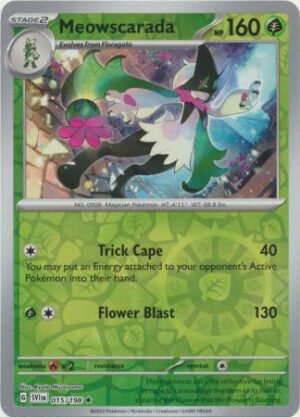 Scarlet & Violet (Base Set) 015/198 Meowscarada (Reverse Holo)