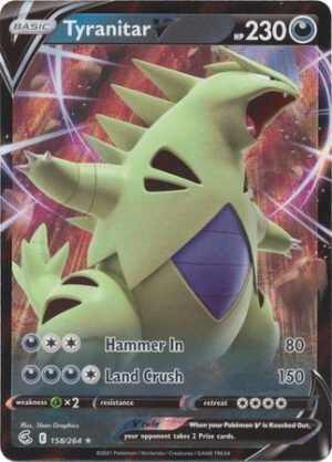 Fusion Strike 158/264 Tyranitar V (Half Art)
